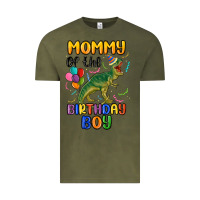 Vintage Olive mommy of the birthday boy Vintage Tee - MaliasSmallBusiness