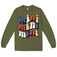Army Green American mini Long Sleeve Tee - NancyCooperArtShop