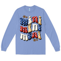 Colony Blue American mini Long Sleeve Tee - NancyCooperArtShop