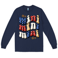 Navy American mini Long Sleeve Tee - NancyCooperArtShop