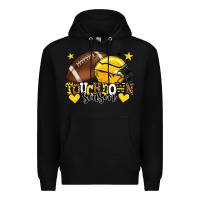Black Touchdown season American Football yellow team Premium Hoodie - HowdyJamesFarm