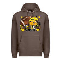 Coffee Touchdown season American Football yellow team Premium Hoodie - HowdyJamesFarm