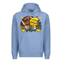 Colony Blue Touchdown season American Football yellow team Premium Hoodie - HowdyJamesFarm