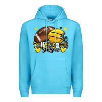 Ocean Blue Touchdown season American Football yellow team Premium Hoodie - HowdyJamesFarm