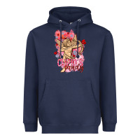 Navy Cupids candy with candies Valentine's Day Heavyweight Hoodie - HowdyJamesFarm