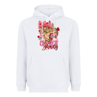 White Cupids candy with candies Valentine's Day Heavyweight Hoodie - HowdyJamesFarm