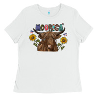 White Moorica Ladies Tee - CowhideDigitalArt