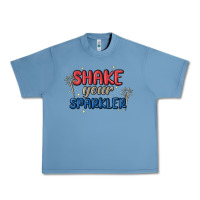 Pebble Blue 4th of july america shake your sparkler Urban Heavy Tee - MaliasSmallBusiness