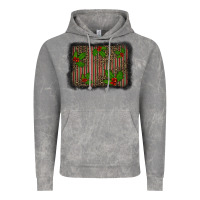 Cloud Rock christmas plaid leopard mistletoe background Vintage Hoodie - BarkalooDesign