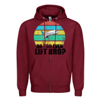 Burgundy Do You Even Lift Bro Zipper Hoodie - Bettercallsaul