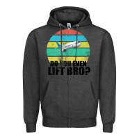 Charcoal Heather Do You Even Lift Bro Zipper Hoodie - Bettercallsaul