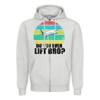 Dove Grey Do You Even Lift Bro Zipper Hoodie - Bettercallsaul