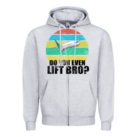 Heather Grey Do You Even Lift Bro Zipper Hoodie - Bettercallsaul