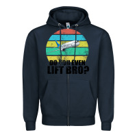 Navy Do You Even Lift Bro Zipper Hoodie - Bettercallsaul
