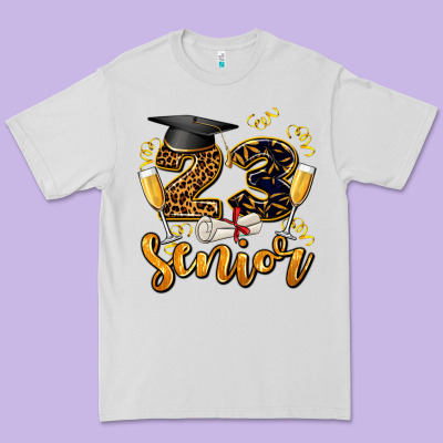 23 Senıor Wıth Champagne Premium Tee Designed By Adodesignshop