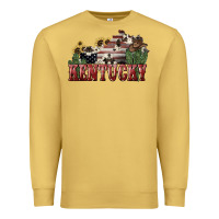 Antique Gold Kentucky 4th of july Premium Sweatshirt - HowdyJamesFarm