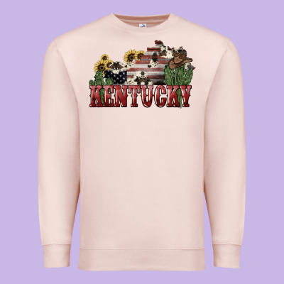 Kentucky 4th Of July Premium Sweatshirt Designed By Howdyjamesfarm