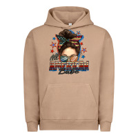 Pigment Burro american babe messy bun Urban Hoodie - FaDigitalArtStudio