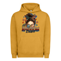 Pigment Peanut Butter american babe messy bun Urban Hoodie - FaDigitalArtStudio