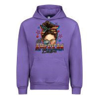 Tulip american babe messy bun Urban Hoodie - FaDigitalArtStudio
