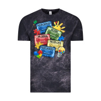 Cloud Black autism cassette tapes Vintage Tee - MaliasSmallBusiness