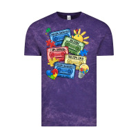 Cloud Purple autism cassette tapes Vintage Tee - MaliasSmallBusiness