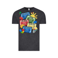 Vintage Black autism cassette tapes Vintage Tee - MaliasSmallBusiness