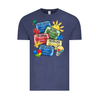Vintage Denim autism cassette tapes Vintage Tee - MaliasSmallBusiness