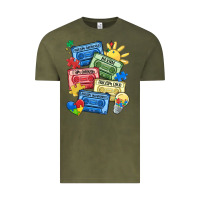 Vintage Olive autism cassette tapes Vintage Tee - MaliasSmallBusiness