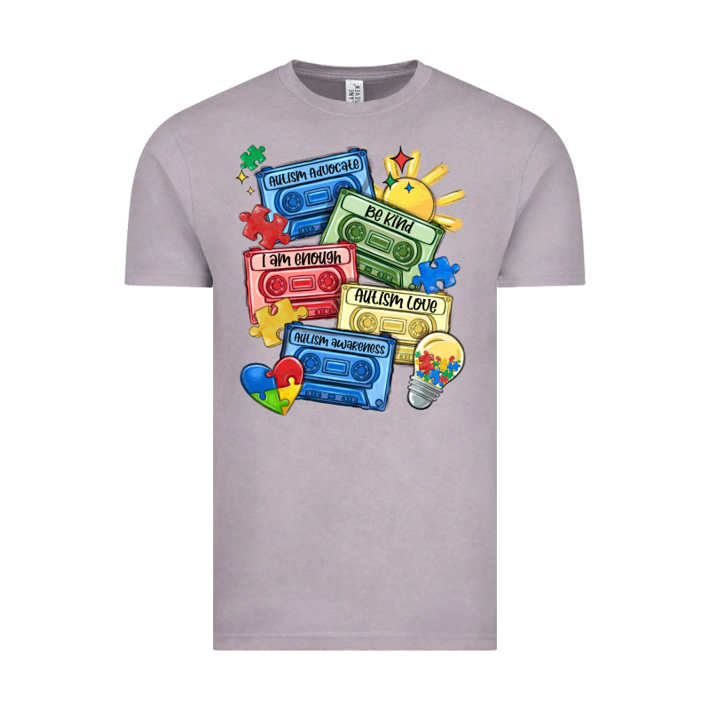 Autism Cassette Tapes Vintage Tee by MaliasSmallBusiness | Teevron