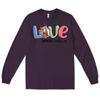 Plum love real estate life Long Sleeve Tee - MaliasSmallBusiness