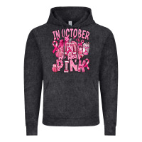 Vintage Black in october we wear pink american football Vintage Hoodie - RanaPortraitStore