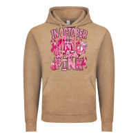 Vintage Coffee in october we wear pink american football Vintage Hoodie - RanaPortraitStore