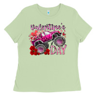 Matcha valentines day monster truck Ladies Tee - RacoonDesign