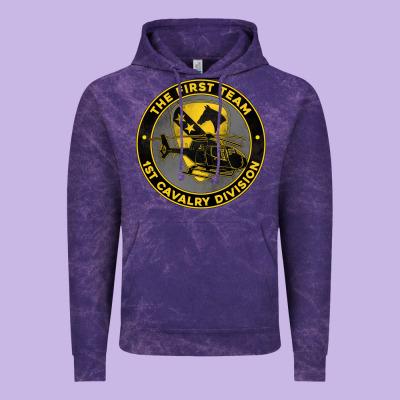 The First Team 1st Cavalry Division Vintage Hoodie Designed By Jasminsmagicworld