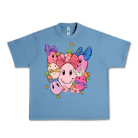 Pebble Blue soft pink easter Urban Heavy Tee - MaliasSmallBusiness