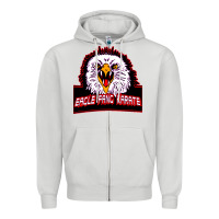 Dove Grey Eagle Fang Karate Zipper Hoodie - Bettercallsaul