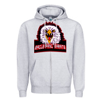 Heather Grey Eagle Fang Karate Zipper Hoodie - Bettercallsaul