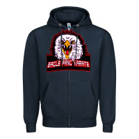Navy Eagle Fang Karate Zipper Hoodie - Bettercallsaul