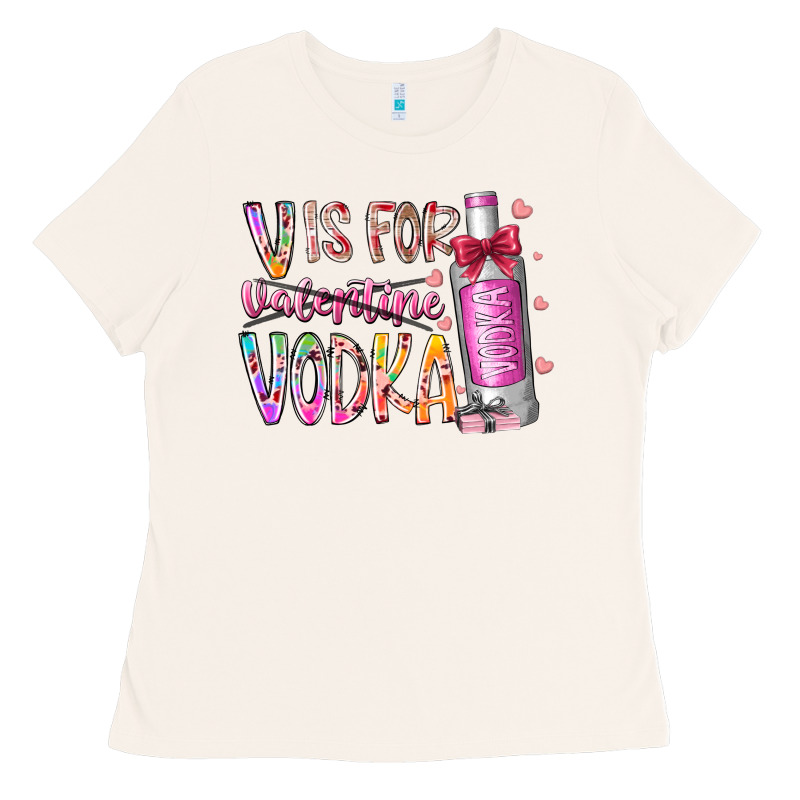 Vis For Valentine Vodka Ladies Tee by RacoonDesign | Teevron