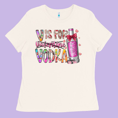 Vis For Valentine Vodka Ladies Tee Designed By Racoondesign