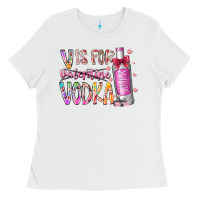White vis for valentine vodka Ladies Tee - RacoonDesign