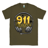 Army Green 911 dispatcher Classic Tee - MaliasSmallBusiness