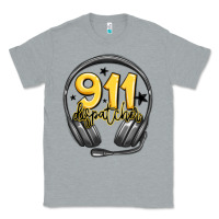 Heather Grey 911 dispatcher Classic Tee - MaliasSmallBusiness