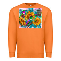 Carrot hummingbirds sunflower Premium Sweatshirt - TumblerDesignByShophia