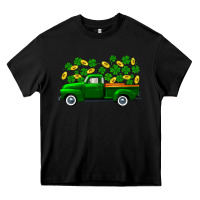 Black st patricks shamrock gold truck Heavy Core Tee - FaDigitalArtStudio