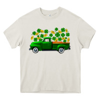 Cream st patricks shamrock gold truck Heavy Core Tee - FaDigitalArtStudio