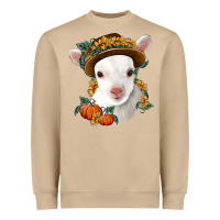 Mushroom cute baby lamb thanksgiving nancy Heavyweight Sweatshirt - NancyCooperArtShop