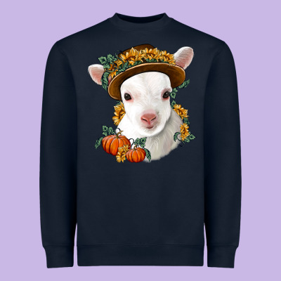 Cute Baby Lamb Thanksgiving Nancy Heavyweight Sweatshirt Designed By Nancycooperartshop