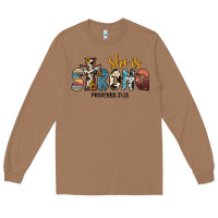 Toasted Coconut she i̇s strong proverbs 31 25 Long Sleeve Tee - JahusDesignShop